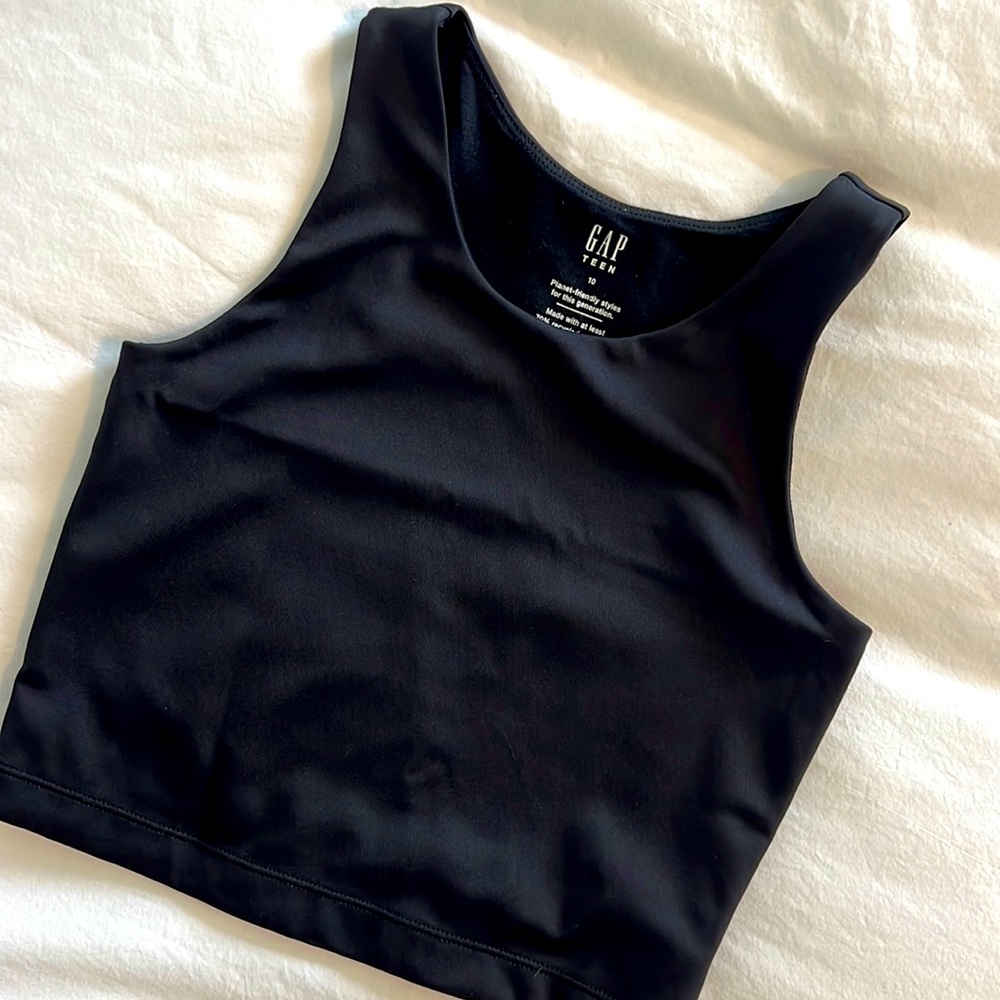 Gap Teen Workout Top Size 10 Black
